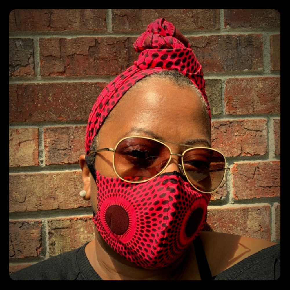 Mask and matching headwrap